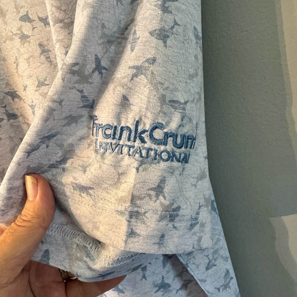 Greg Norman Collectionshark Pattern Shirt In Ligh… - image 4